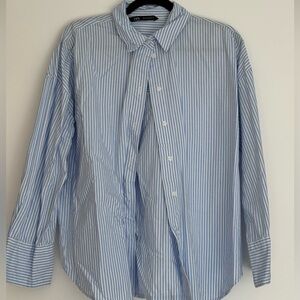 Zara Striped Button Down Shirt